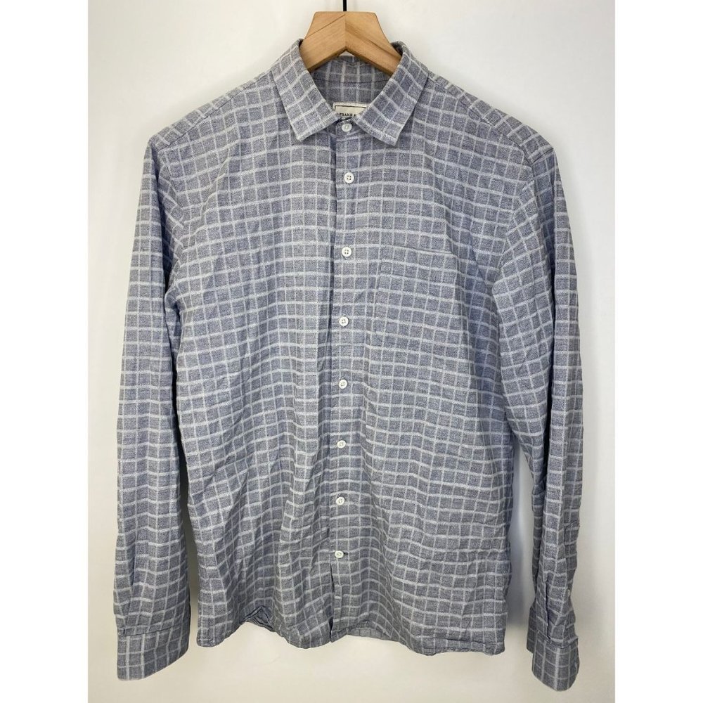 Frank & Oak Long Sleeve Button-Down Shirt Gray S